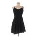 Gap Casual Dress - Mini V-Neck Sleeveless: Black Dresses - Women's Size Medium