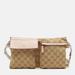 Gucci Bags | Gucci Beige/Pink Gg Canvas And Leather Double Pocket Belt Bag | Color: Pink | Size: Os