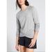 Athleta Tops | Athleta Criss Cross Pull-Over Sweatshirt Light Heather Gray Size Large | Color: Gray | Size: L