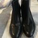 Coach Shoes | Leather Black Boot Gold Hardware, Gold Trim, New Condition Worn One Time Coach!! | Color: Black/Gold | Size: 6.5