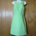 J. Crew Dresses | J. Crew Women's Size 00 Sleeveless Racer Back Lined Tweed Sheath Dress | Color: Green/Yellow | Size: 00