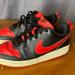 Nike Shoes | Nike Court Borough Low 2 Bred Black And Red Shoes Size 7 Youth Bq5448-007 | Color: Black/Red | Size: 7bb