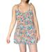 Free People Dresses | Free People Floral Mini Dress Tunic Tank Top Size Small | Color: Blue/Orange | Size: S