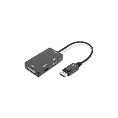 Digitus DisplayPort 3in1 Adapter / Konverter - DP - HDMI+DVI+VGA