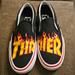 Vans Shoes | Mens Vans Thrasher 7.5 Slip On Pro Shoes Lightly Worn | Color: Black/Red | Size: 7.5