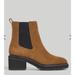 Madewell Shoes | Madewel The Carina Platform Chelsea Boot Brown Suede Size 7.5 | Color: Brown/Tan | Size: 7.5