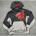 Adidas Jackets & Coats | Adidas Boys Youth S 8 Black Red Gray Logo Hoodie Pullover Colorblock Melange | Color: Black/Red | Size: S (8)