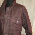 Levi's Jackets & Coats | Levis Red Tab Denim Trucker Jacket Burgundy Msrp Men's Small W's Large | Color: Brown/Red | Size: S
