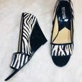 Michael Kors Shoes | Michael Kors Luxury Wedges | Color: Black/White | Size: 9