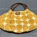 Kate Spade Bags | Kate Spade Yellow & Beige Shoulder Bag Hinkley Karen With Brown Leather Handle | Color: Yellow | Size: Os