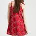 American Eagle Outfitters Dresses | American Eagle Outfitters Red Paisley Eyelet Shift Dress Size M | Color: Red/White | Size: M