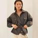 Anthropologie Jackets & Coats | Anthropologie X Mare Mare Puff-Sleeved Belted Utility Jacket Dark Gray Size Xs | Color: Gray | Size: Xs