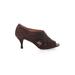 Corso Como Heels: Brown Solid Shoes - Women's Size 6 1/2 - Peep Toe