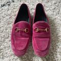 Gucci Shoes | Gucci Jordaan Loafer Mule Pink Velvet | Color: Pink | Size: 8