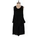 Karina Grimaldi Casual Dress: Black Solid Dresses - Women's Size Medium