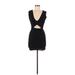 Lulus Cocktail Dress - Mini: Black Dresses - Women's Size Medium