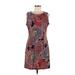 Tommy Hilfiger Casual Dress - Sheath: Red Baroque Print Dresses - Women's Size 8