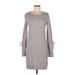 Club Monaco Casual Dress - Sweater Dress: Gray Marled Dresses - Women's Size Medium