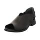 Sandale THINK "Kamaa" Gr. 38, schwarz Damen Schuhe Sandale Peeptoe Schaftsandale Schaftsandaletten