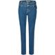 Slim-fit-Jeans ANGELS "SKINNY BUTTON" Gr. 44, Länge 30, blau (mid blue) Damen Jeans Röhrenjeans