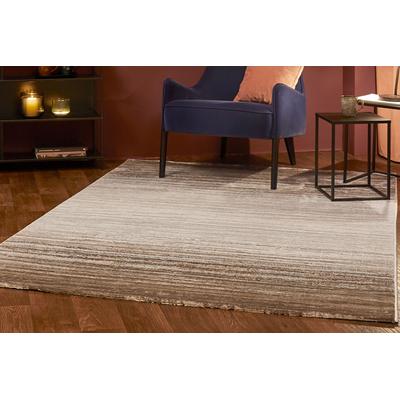 Teppich LUXOR LIVING "Malmö 3", grau (grau,braun), B:160cm H:9mm L:230cm, Obermaterial: 70% Polypropylen, 30% Polyester, Teppiche, modernes Design, Farbverlauf, Hoch-Tief Effekt, Wohnzimmer Image