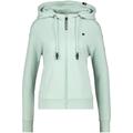 Kapuzensweatjacke ALIFE & KICKIN "TwiggyAK A Hooded Sweat Jacket Damen" Gr. XL, grün (fresh mint) Damen Sweatjacken