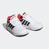 Sneaker ADIDAS SPORTSWEAR "HOOPS", Gr. 22, bunt (cloud weiß, core schwarz, bright rot), Synthetik, Textil, sportlich, Schuhe