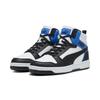 Sneaker PUMA "Rebound Sneakers Erwachsene", Gr. 48, blau (schwarz, weiß team royal blau), Obermaterial: Synthetik; Futter: Textil; Innensohle: Keine Angabe, Textil; Laufsohle: Gummi, Schuhe