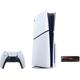 PLAYSTATION 5 Spielekonsole "Disk Edition (Slim) + Samsung 990 PRO Heatsink interne SSD mit" Spielekonsolen schwarz-weiß (weiß, schwarz) PlayStation 5