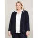 Kurzblazer TOMMY HILFIGER CURVE "CRV MD CORE REGULAR SB BLAZER" Gr. 48, blau (desert sky) Damen Blazer