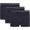 Trunk "3P TRUNK", Herren, Gr. M (50), blau (des sky, des sky, des sky), Jersey, Obermaterial: 95% Baumwolle, 5% Elasthan, TOMMY HILFIGER UNDERWEAR, unifarben, körpernah, Unterhosen, mit Tommy Hilfiger Logoschriftzug