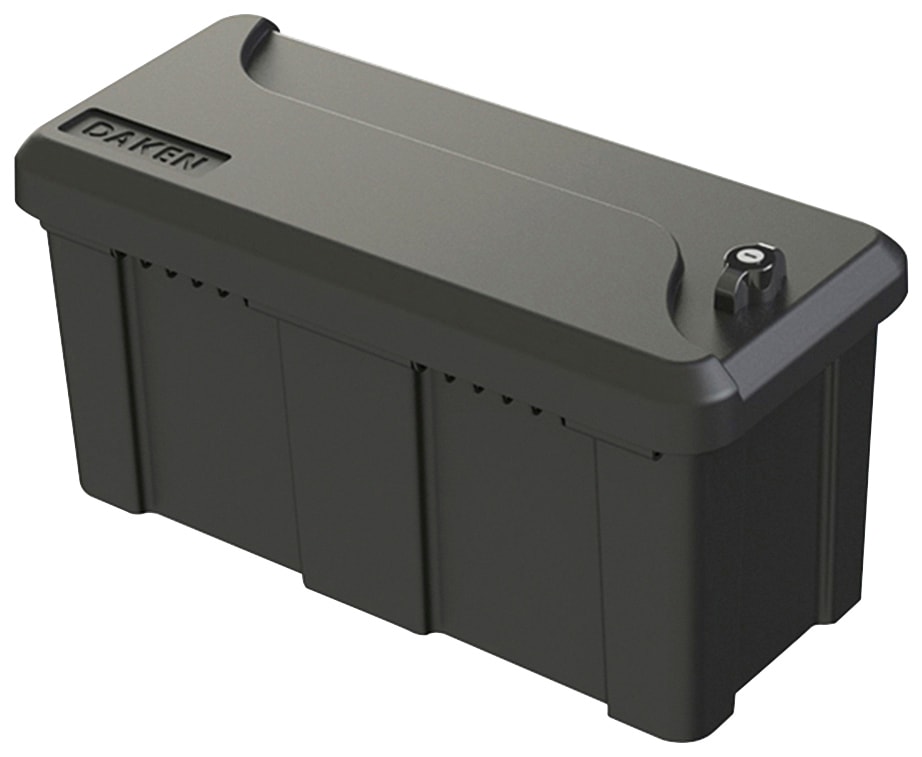 Anhänger-Deichselbox LAS, schwarz, B:25cm H:28cm, Aufbewahrungsboxen, 23 l