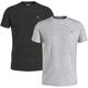 T-Shirt TOMMY JEANS "TJM 2PACK SLIM JERSEY TEE" Gr. XL, grau (silver grey, black) Herren Shirts T-Shirts