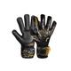 Torwarthandschuhe REUSCH "Attrakt Silver NC Finger Support" Gr. 8, goldfarben (schwarz, goldfarben) Damen Handschuhe Sporthandschuhe