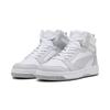 Sneaker PUMA "Rebound Sneakers Erwachsene", Gr. 47, grau (weiß ash gray), Obermaterial: Synthetik; Futter: Textil; Innensohle: Textil; Laufsohle: Gummi, Schuhe