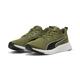 Laufschuh PUMA "Flyer Lite Laufschuhe Erwachsene" Gr. 40.5, grün (olive green white black) Schuhe Laufschuhe