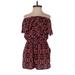 Design Lab Lord & Taylor Romper: Red Print Rompers - Women's Size Small