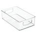 mDesign Small Plastic Office Storage Container Bin w/ Handles Plastic | 3 H x 10 W x 6 D in | Wayfair 0420MDO