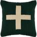 Latitude Run® Jazir Organic Throw Square Pillow Cover & Insert Polyester/Polyfill blend in Green | Wayfair 78EC46AD528843668A55C267B3599984