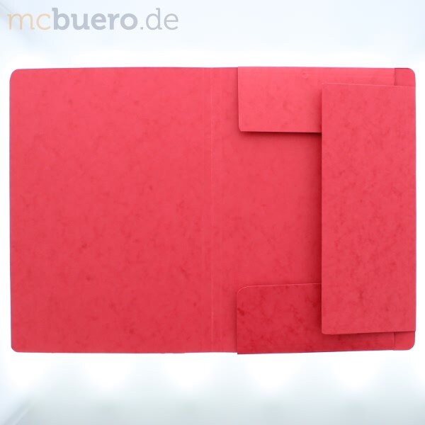 Pagna Eckspanner A4 Karton 335 g/qm mit Klappen rot Image