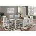 Ophelia & Co. Bathory 78.75 L x 39.5 W Dining Table Wood in Brown/Gray/White | 30.5 H x 78.75 W x 39.5 D in | Wayfair