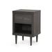 Ebern Designs Laila Nightstand Wood in Gray | 26.5 H x 18.5 W x 16 D in | Wayfair B6E8252883D143B1889100D1DFE0E99B