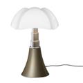 Lampe ampoules led pied télescopique h66-86cm doré