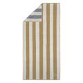 Drap de plage en coton bleu et jaune86x180