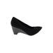 Bandolino Heels: Pumps Wedge Work Black Print Shoes - Women's Size 8 - Pointed Toe