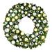 Queens of Christmas Lighted Wreath in Gray/Yellow | 8 H x 72 W x 72 D in | Wayfair GWBM-06-TREAS-LWW