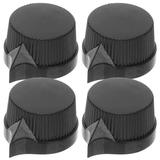 Potentiometer Knob Abs Hats Volume Knobs for Machine Musical Instrument Amplifier 4 Pcs