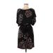 Signature by Sangria Casual Dress - Mini: Black Dresses - Women's Size Medium