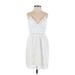 Abercrombie & Fitch Cocktail Dress - Mini: White Dresses - Women's Size X-Small