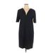 Ann Taylor Casual Dress - Shift: Black Solid Dresses - Women's Size 14